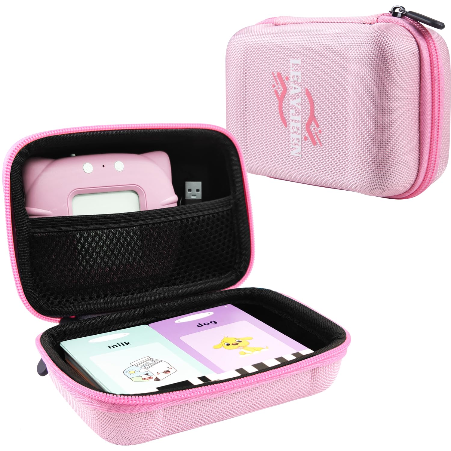 LeayjeenWords Cards Case Compatible with QuTZ/Aullsaty/Lapare/Lapare/Kuovei/Ednzion Kids Toddler Talking Flash Cards Toddler Toys Boys and Girls(Case Only)