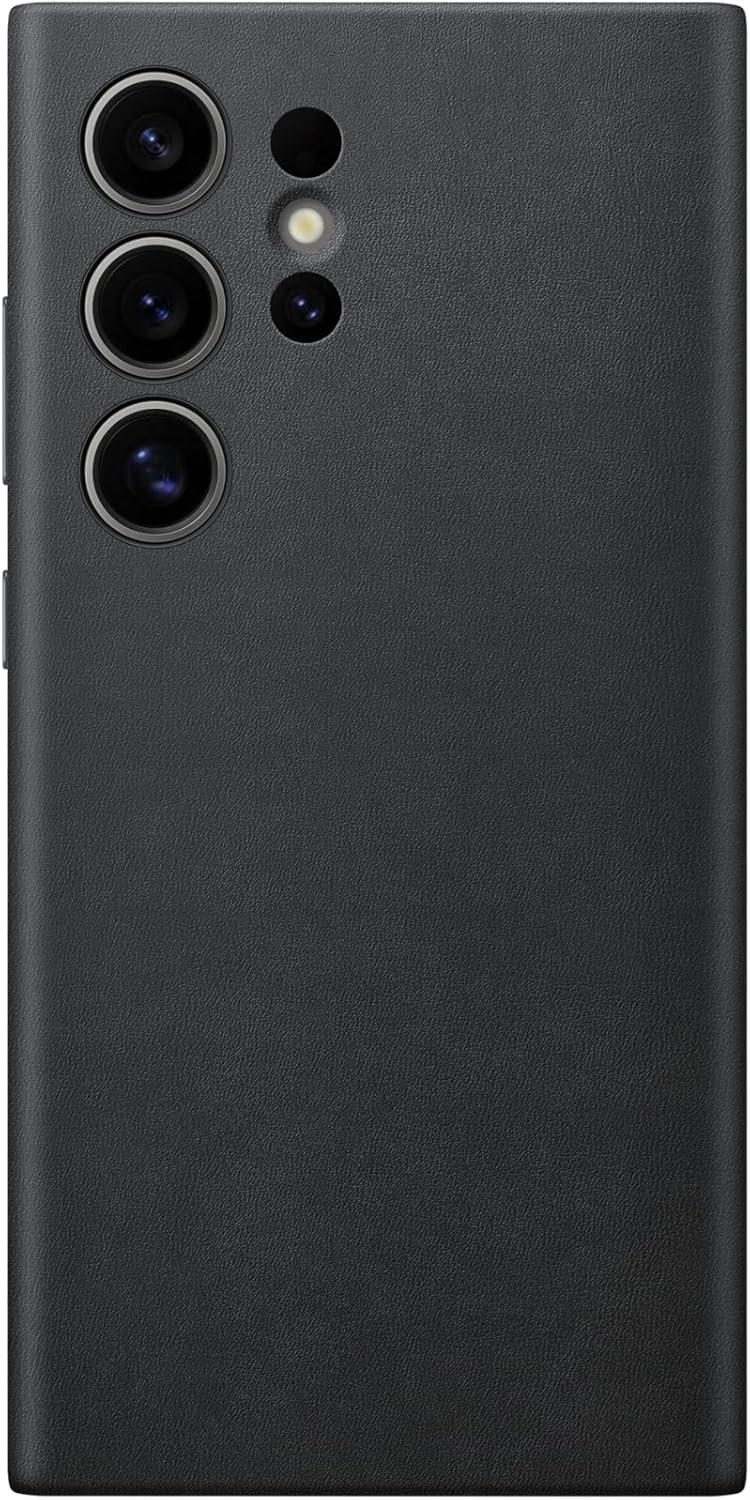 Samsung Galaxy Official S24 Ultra Vegan Leather Case, Black