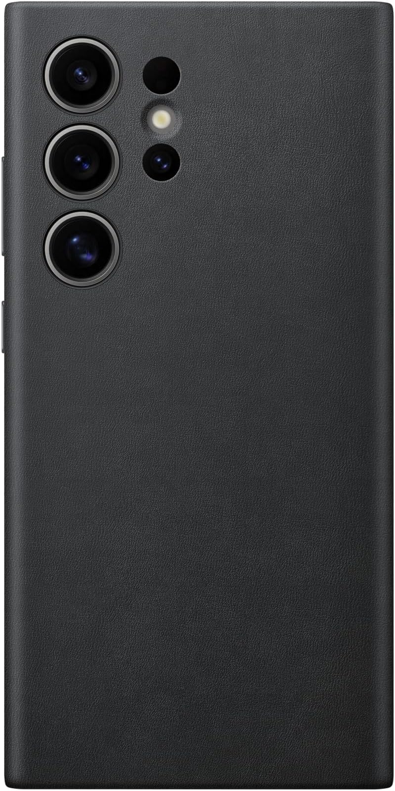 Official Samsung Galaxy S24 Ultra Vegan Leather Case, Black