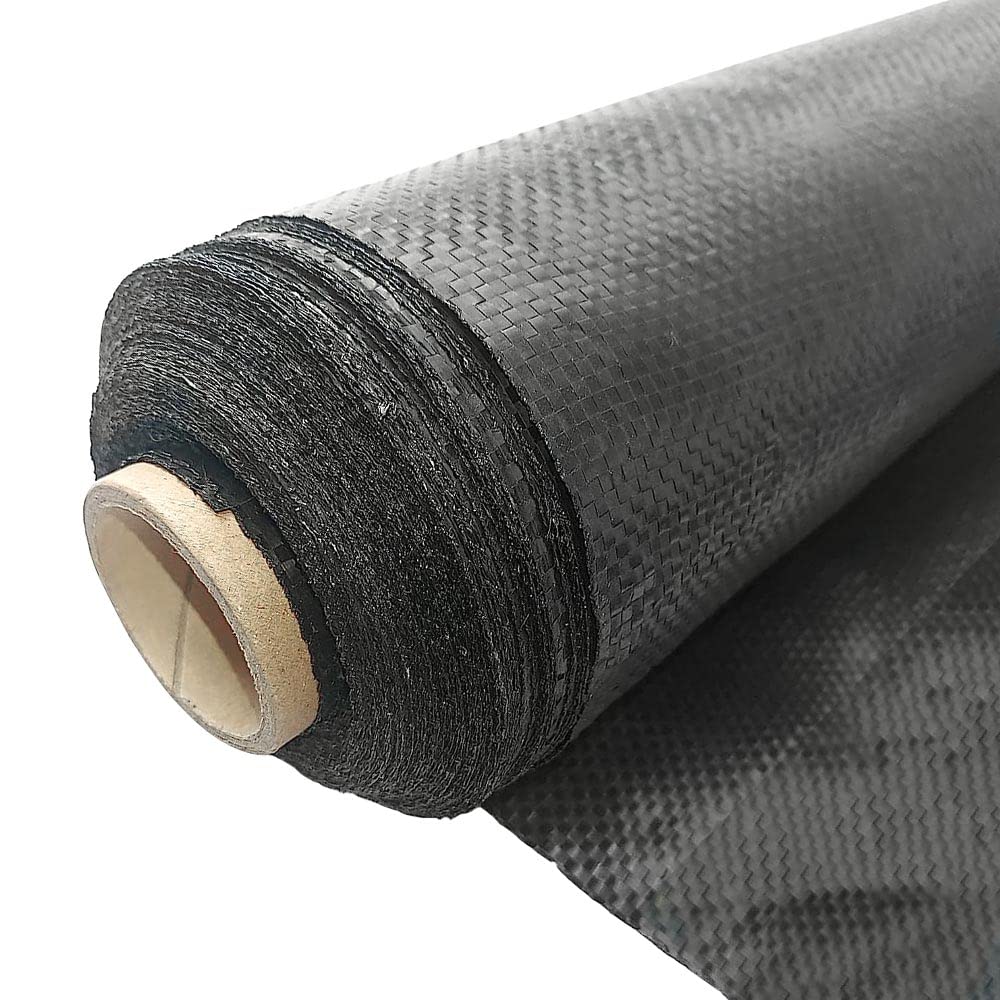 Black Woven Geotextile Membrane | Heavy Duty 80gsm Weed Control Fabric | Landscaping Membrane for Artificial Grass, Gravel, Paving, Shed Bases, Driveways and Planting Areas | 1.1m x 100m (110m2)