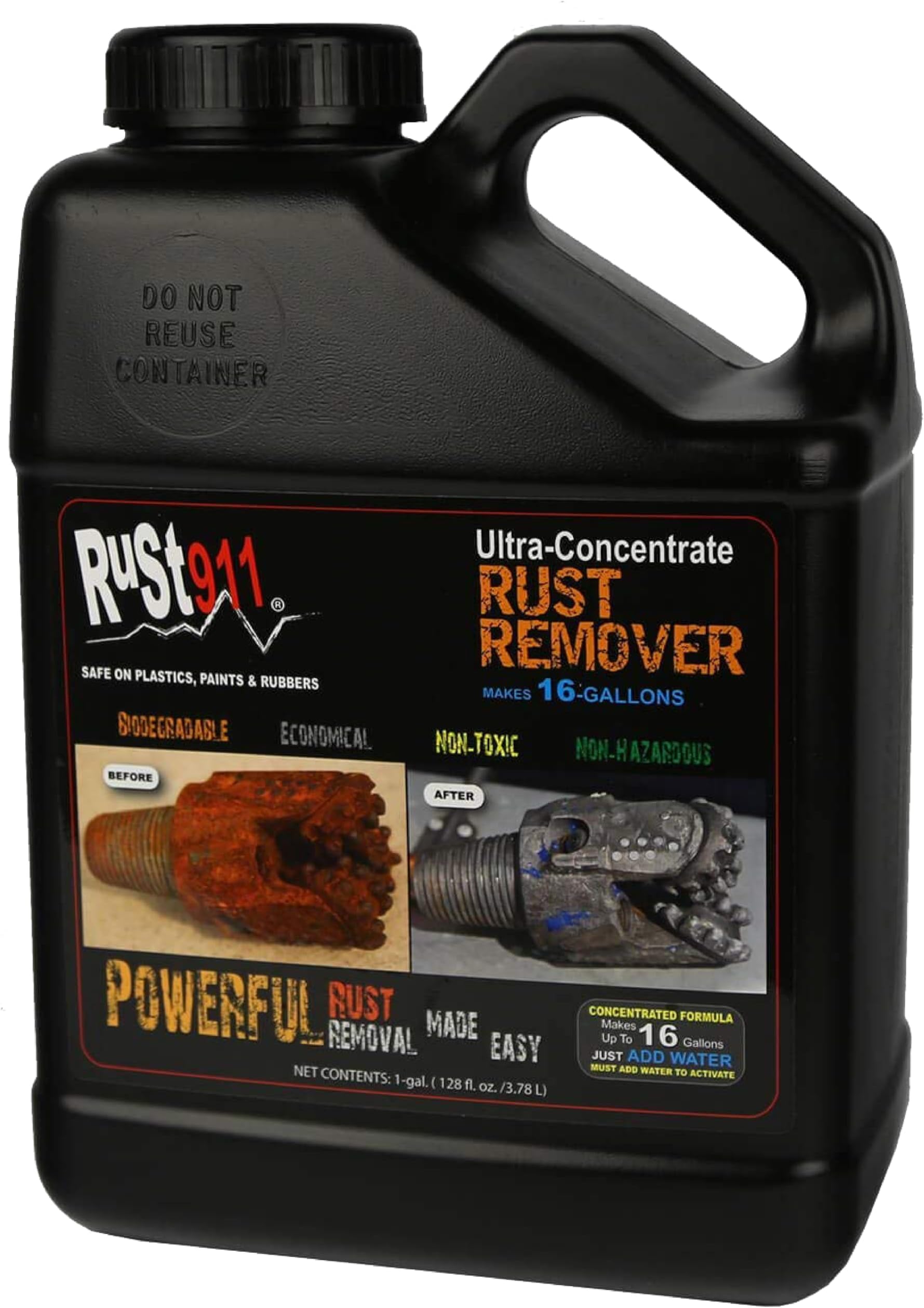 Rust911: Rust Remover Concentrate 1-gal Makes 16-gallons
