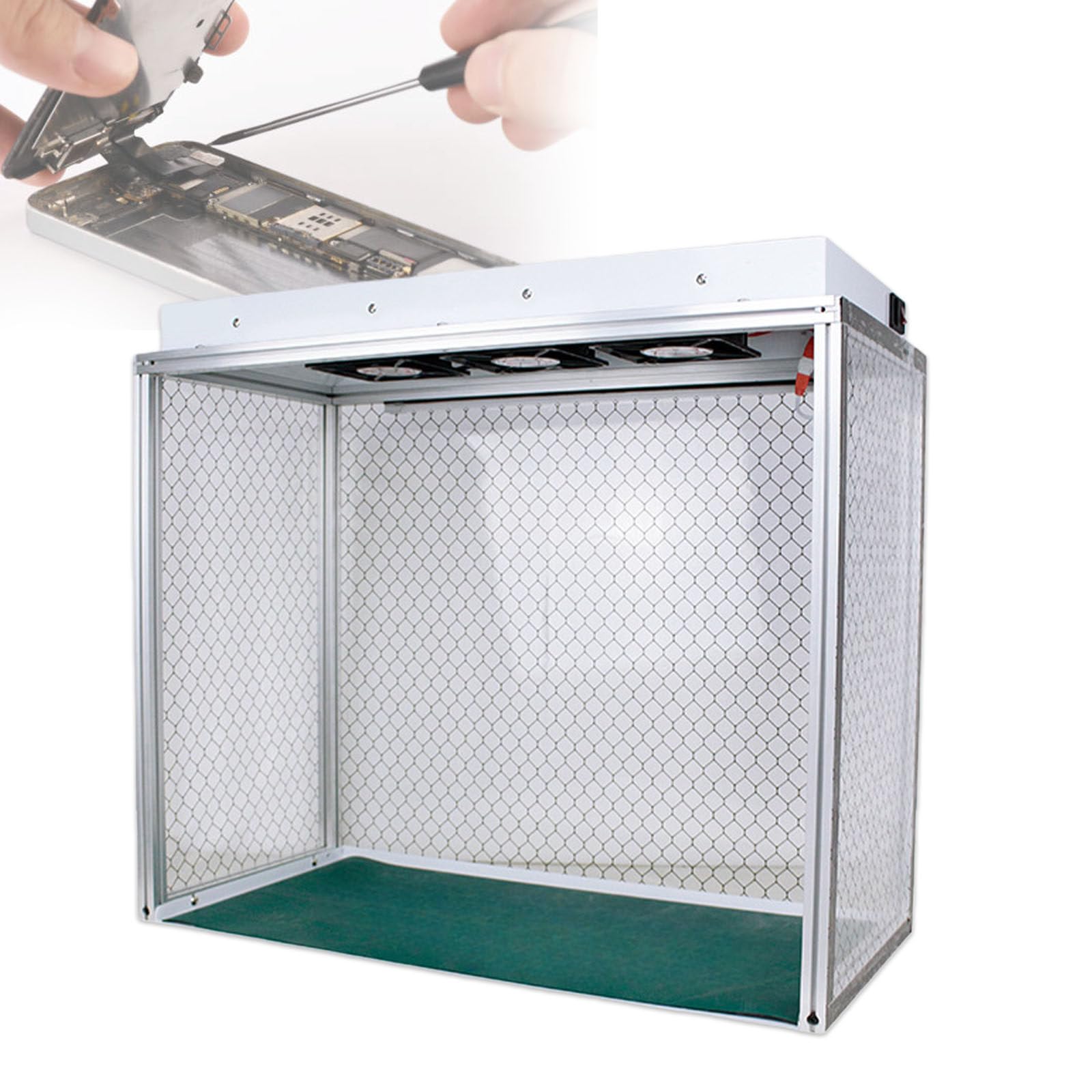 Laminar Flow Hood Fan Filter Unit Reinraum FFU Mit Hepa-Filter Reinheitsklasse 100 Für Die Telefonreparatur Im Labor 220V