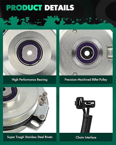 Vista 59 de SCITOO Embrague eléctrico de toma de fuerza AM119683 Compatible para Warner: 5217-35, 5217-6, 5217-7, 5217-9; para John Deere: 5217-7, AM119683