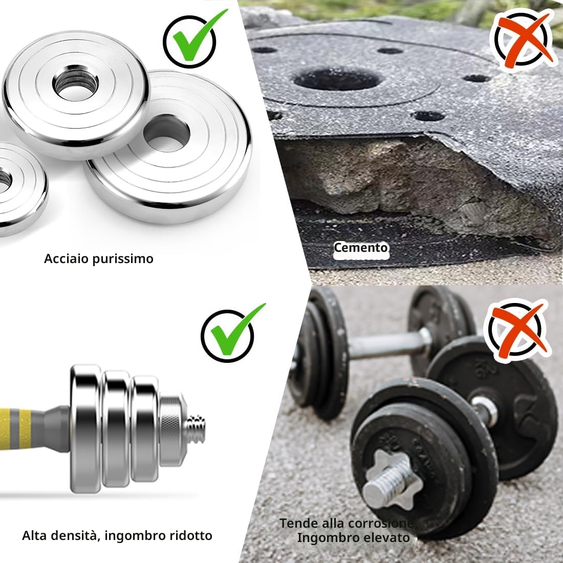 PHOEROS Set di Manubri Regolabili - Set Pesi 20/30/40 KG, Manubrio Bilanciere Kettlebell 3 in 1, Manubri in Acciaio Parì per Allenamento Fitness, Attrezzatura Palestra Casa per Uomini e Donne