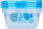 Glad GladWare Matchware Contenants de stockage des aliments, paquet de valeur - BPA Conteneurs et lisses libres dans une variété de tailles pour tenir et entreposer des aliments scellé, 20 Nombre