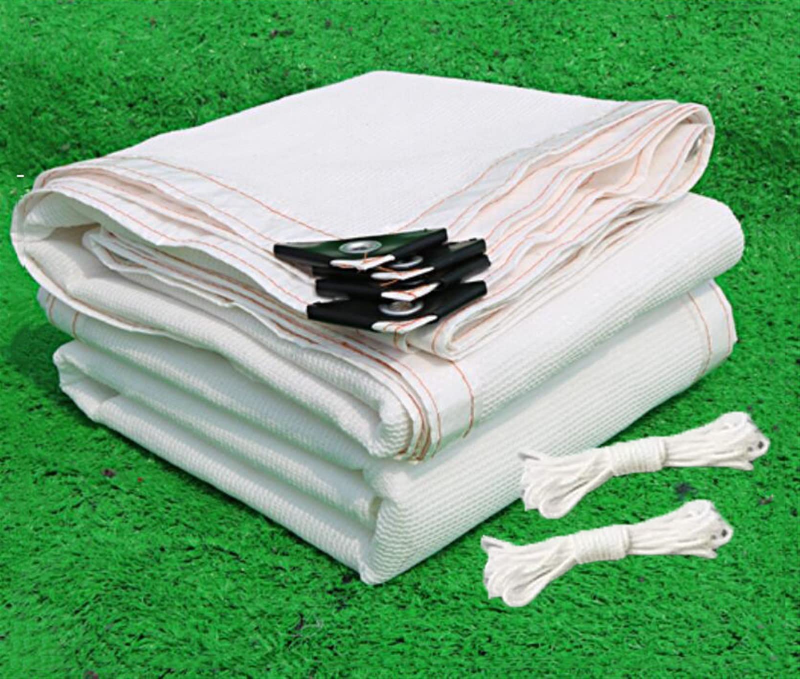 Malla de sombra HDPE 12'x15' con ojales para proteger tu terraza y huerto