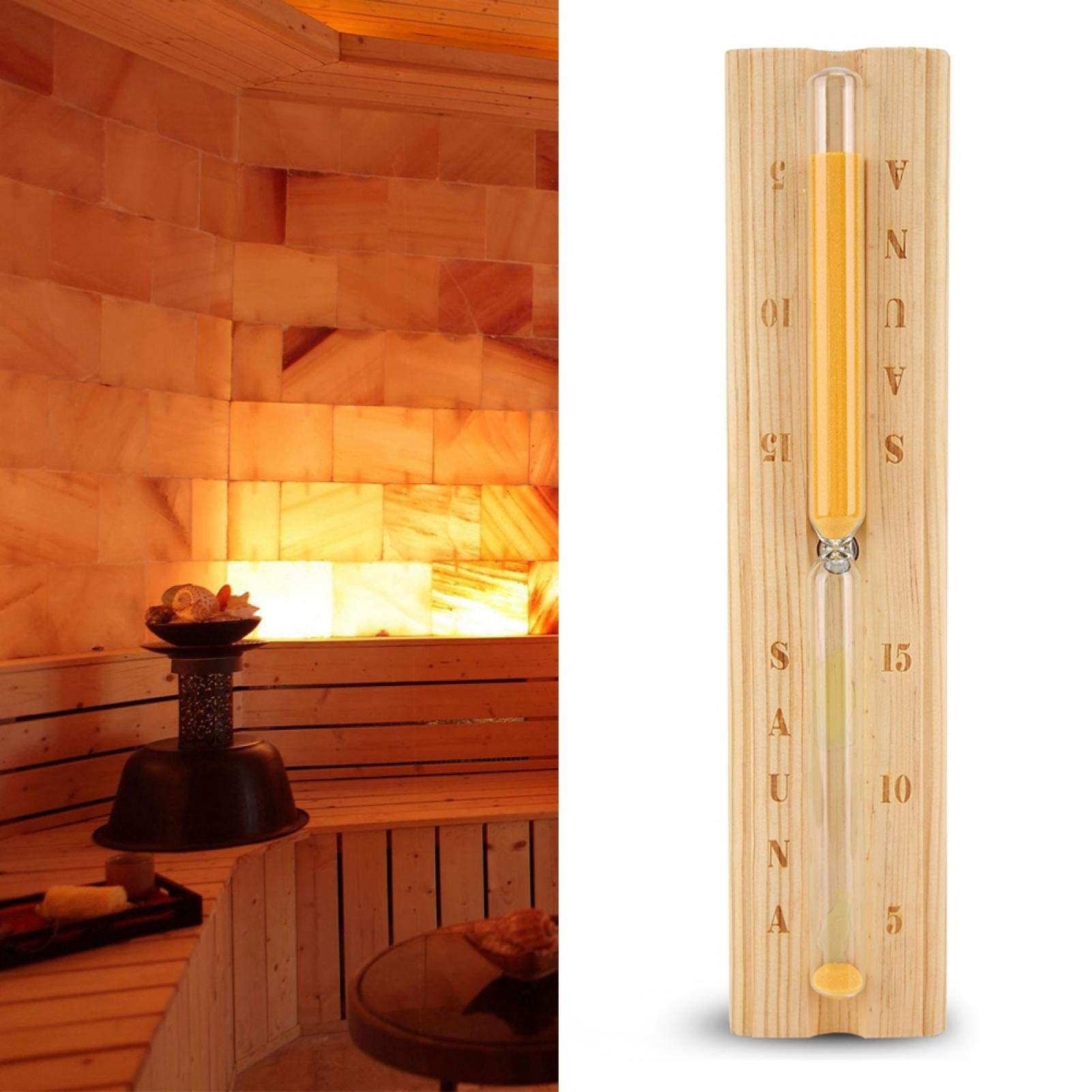 Oval Sauna - Hourglass 15 minute timer