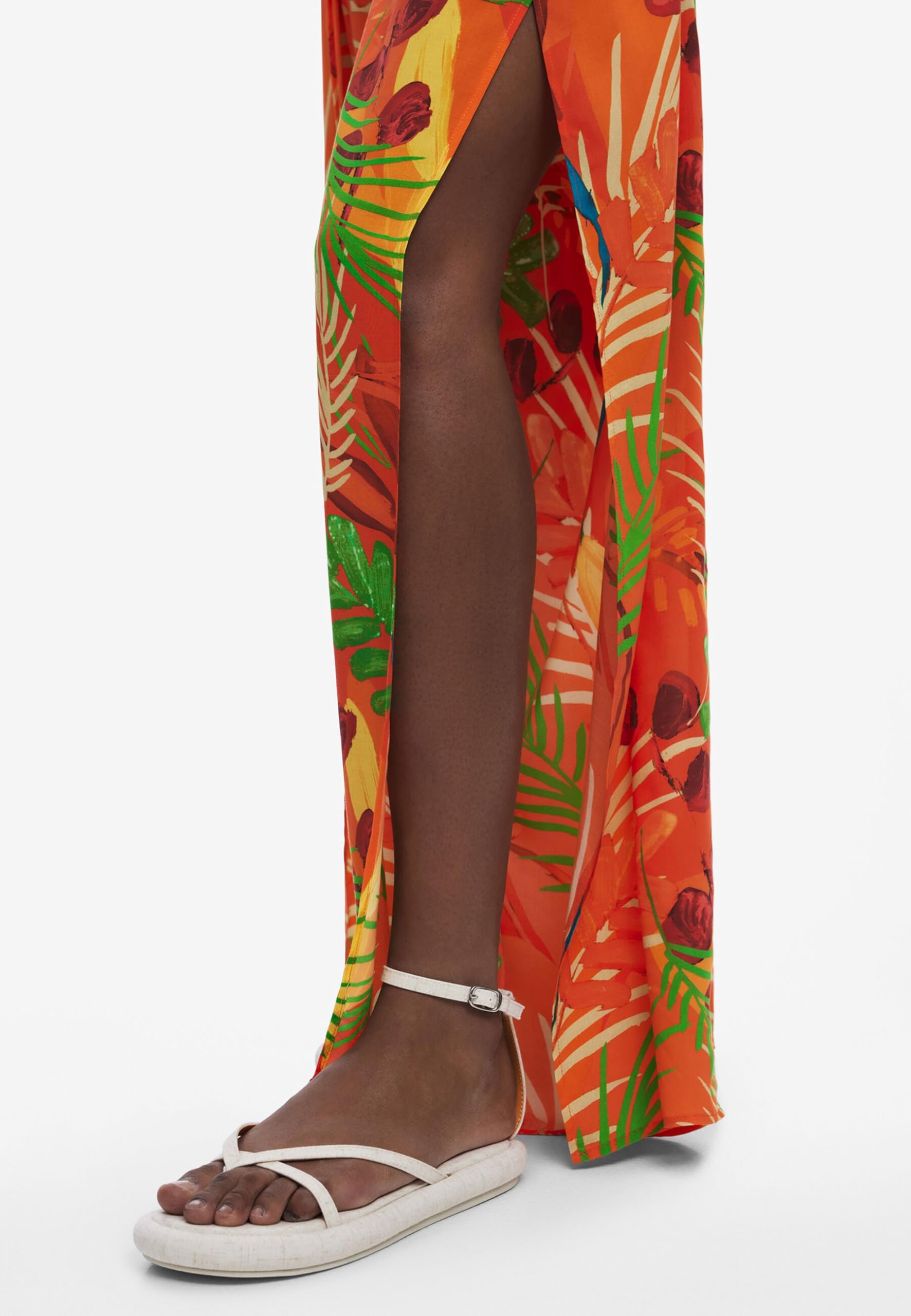 Desigual Swim_Ba Pant, Sunset 7026, XL, Pomarańczowy, XL