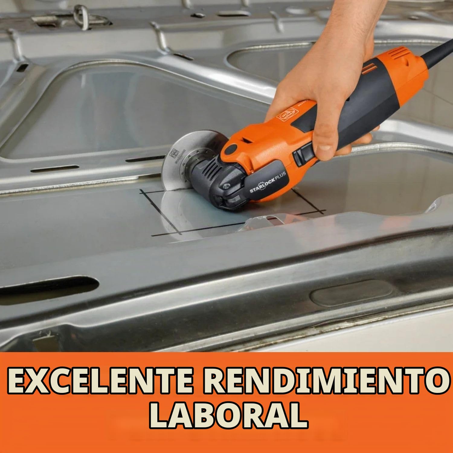FEIN hoja de sierra HSS Ø 85 mm, Alojamiento Starlock, Buena rentabilidad gracias a la forma circular, Bimetal, Dentado metálico