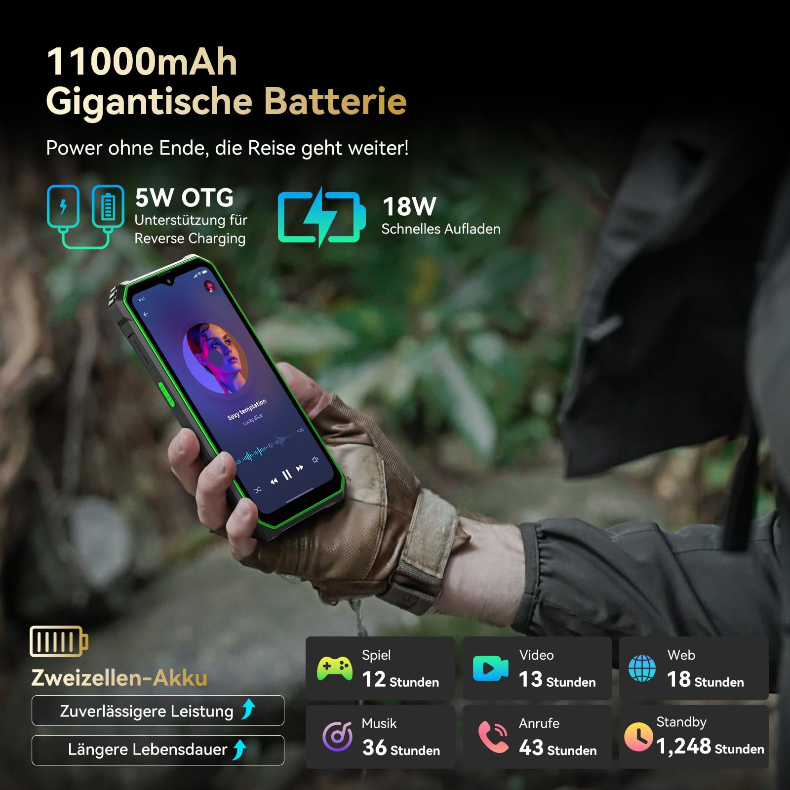 Blackview BV6200 Plus Outdoor Handy 11000mAhB+128GB/2TB – Bild 3