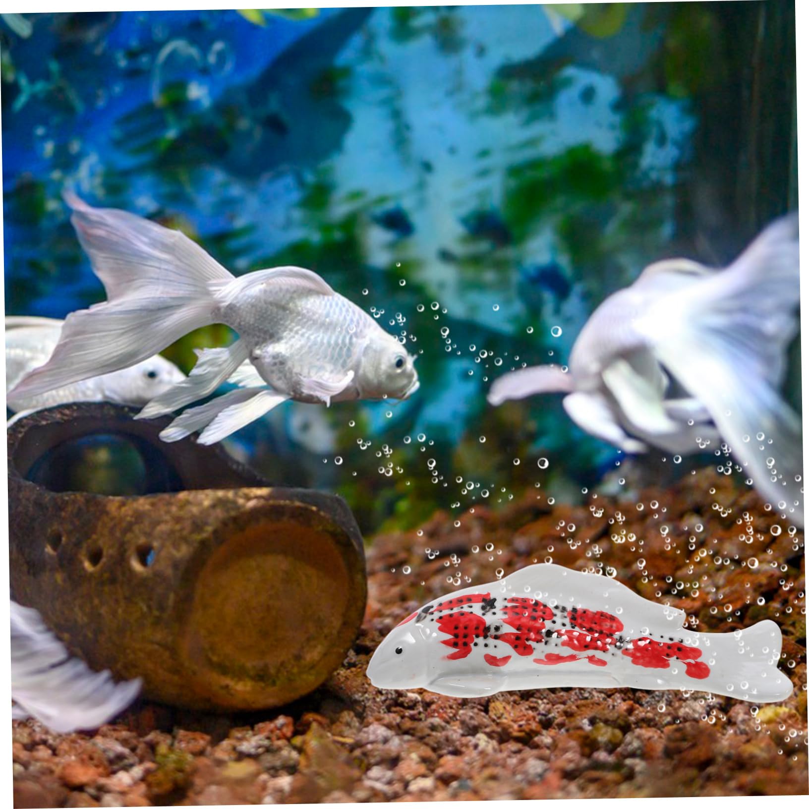 Ciieeo Décoration Aquarium Poisson Flottant Figurine De Poisson Décorative Ornement Aquarium Artisanal