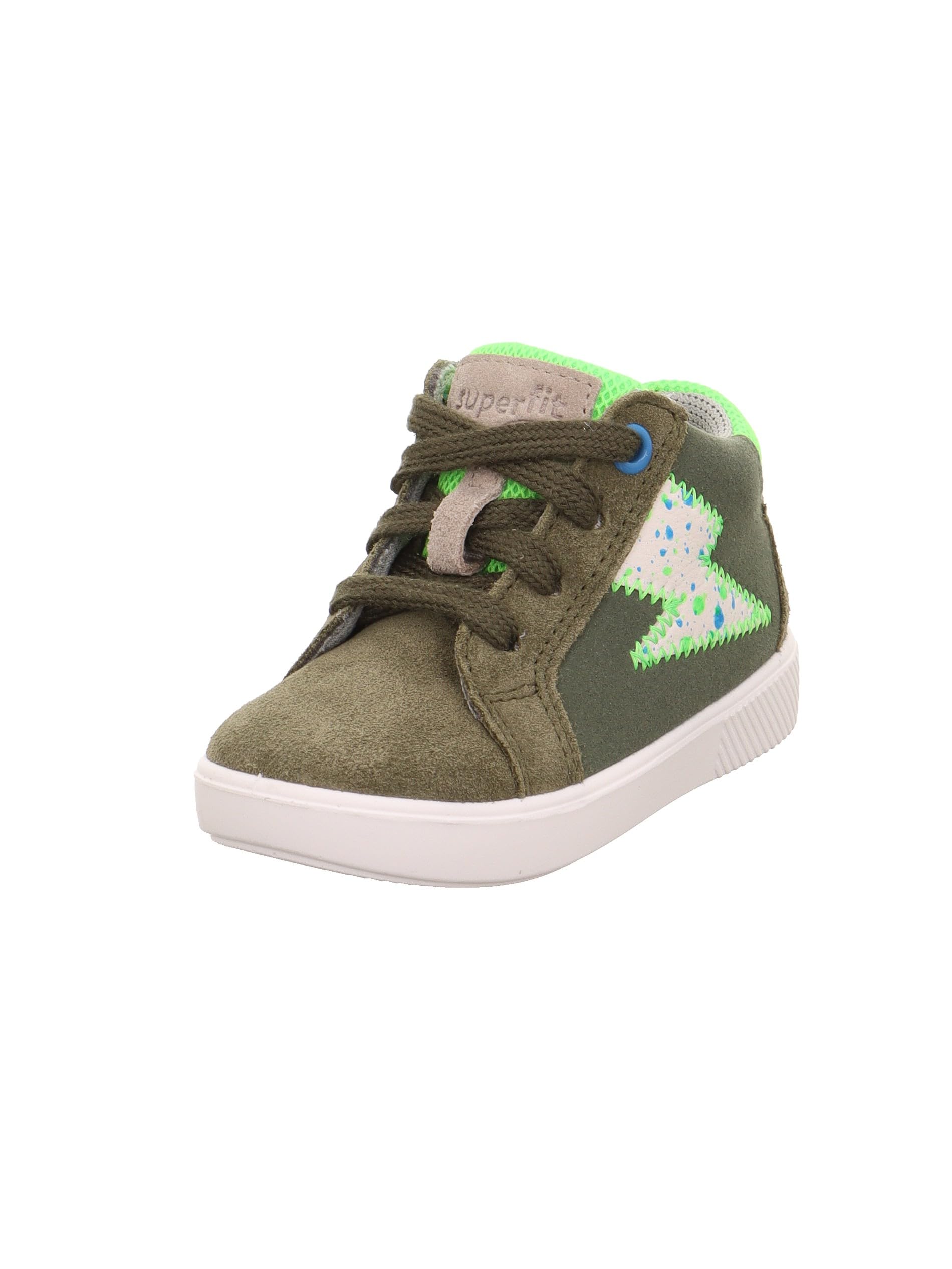 Superfit Boys' Supies First Walking Shoes, Green Light Green 7000, 8 UK Child