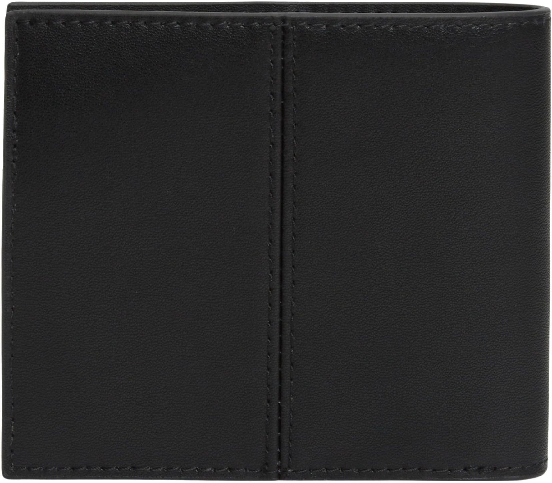 Tommy Jeans Herren Geldbeutel Heritage Leather mit Münzfach, Schwarz (Black), Einheitsgröße