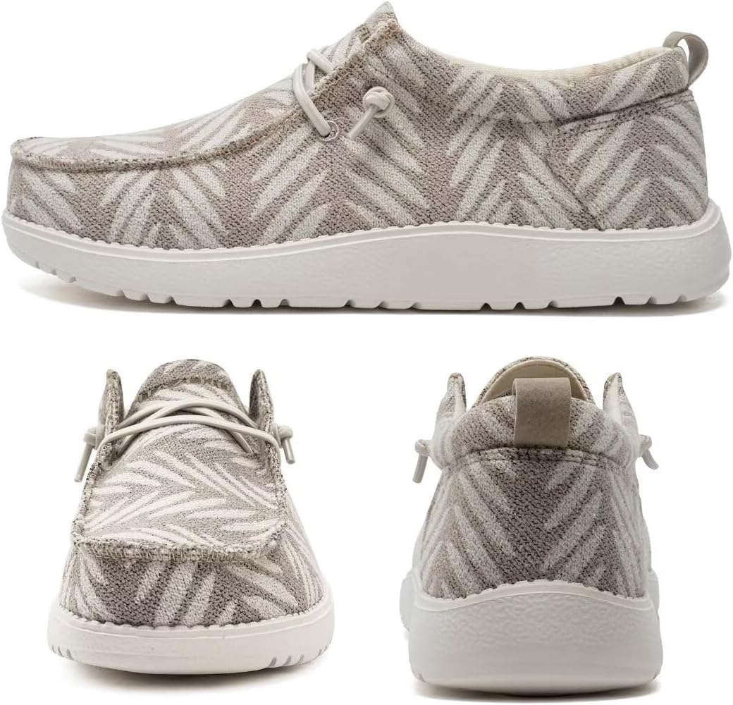 ITAZERO Women's Wide Width Walking Shoes Slip-On Loafers with Arch Support Diabetic-Orthopedic Comfort Shoes for Swollen Feet for Plantar Fasciitis - Image 5