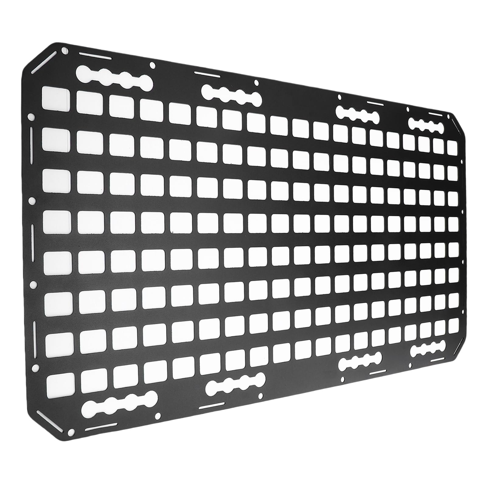 Panneau Molle pour Lit de Camion, Panneau de Rangement Robuste en Alliage D'aluminium avec Rail en L pour Une Organisation Modulaire, Compatible avec Les Berlines, SUV, Pickups,
