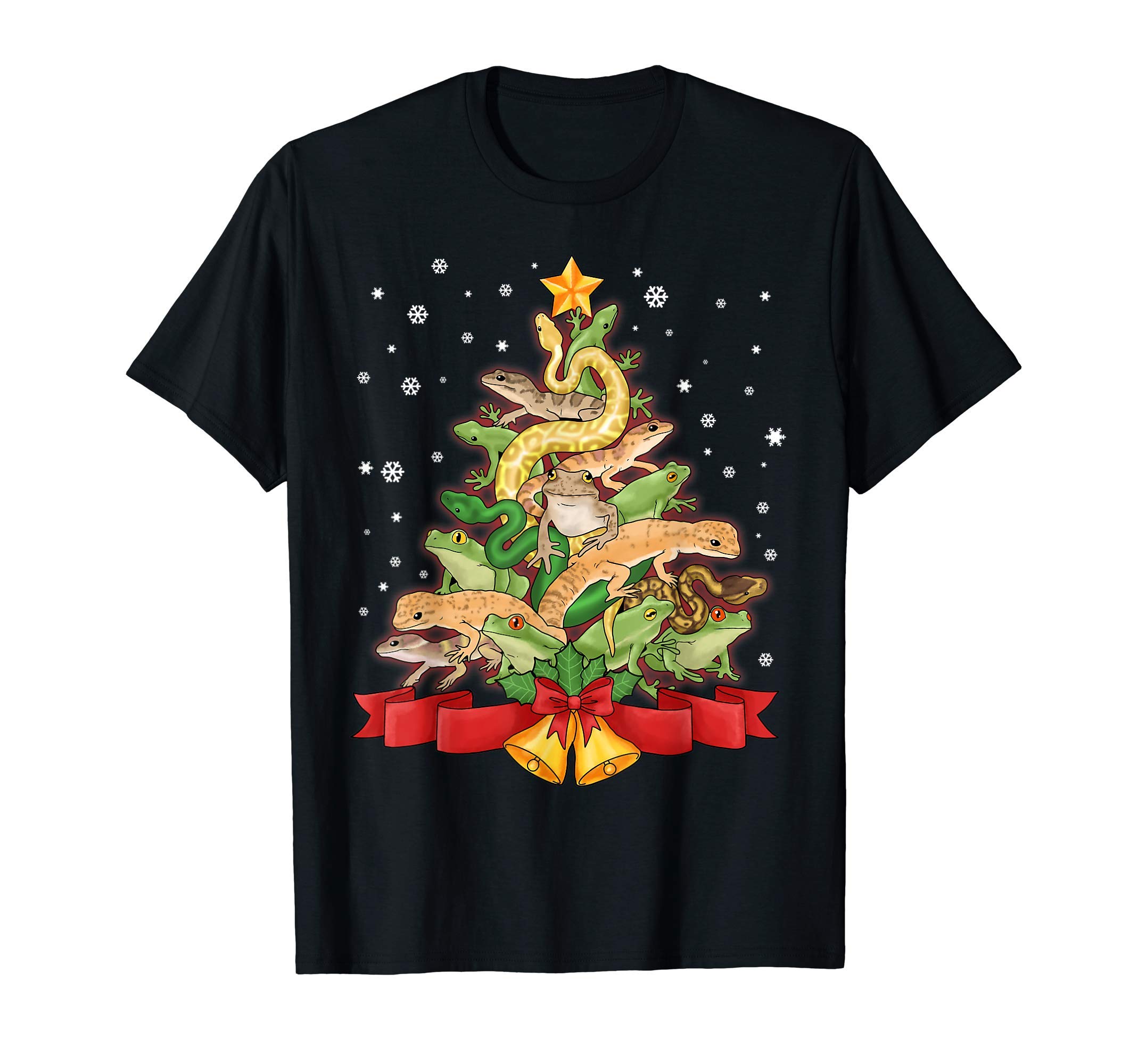 Christmas Frog & Snake GiftsChristmas Herping Gift Herpetology Tshirt Frog Snake Herp T-ShirtOEKO-TEX STANDARD 100