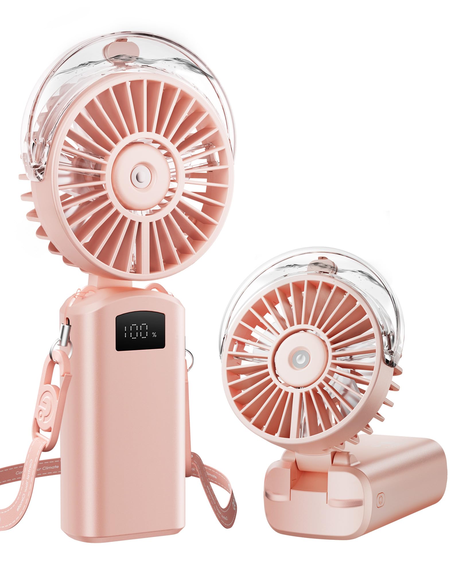 Photo 1 of Gaiatop Portable Misting Fan, Pink