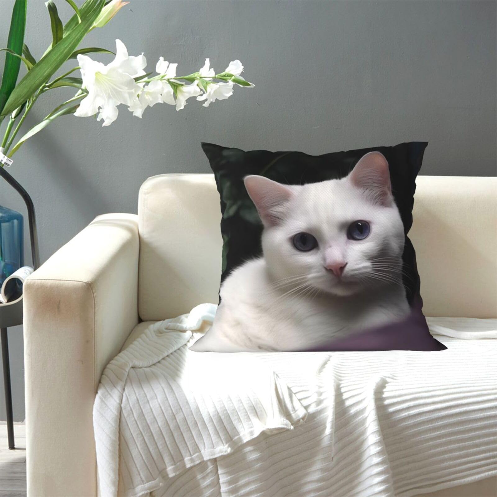 Fundas Para Cojines Decorativos GRIS A 18 X 18 De Almohadas Sala