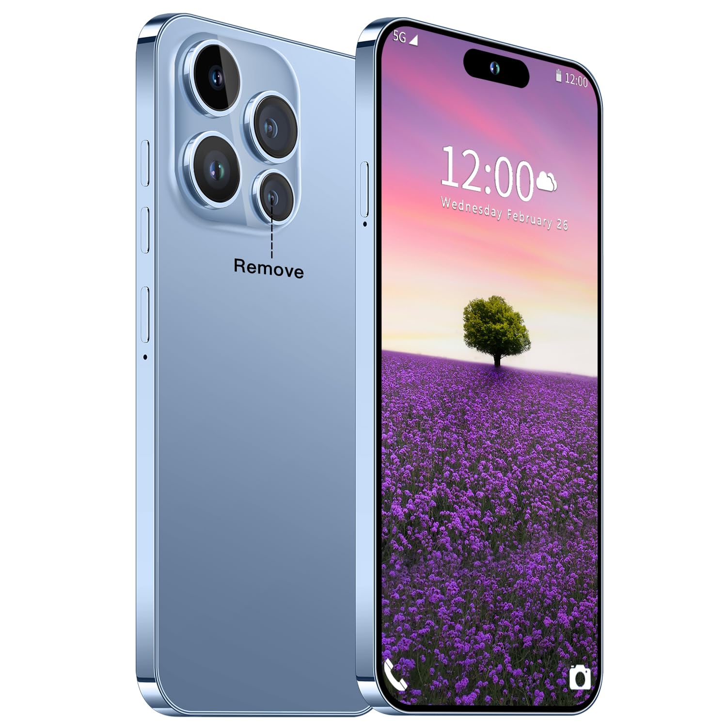Fadnou 15 Ultra Unlocked Phone, The Phone Battery 6800mAh 6.82" HD Screen Cell Phone, And…