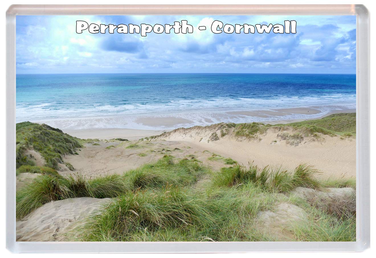 Perranporth - Cornwall - Jumbo Fridge Magnet BBSM606