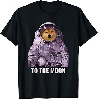 Dogecoin To The Moon Cool Dogecoin T-Shirt