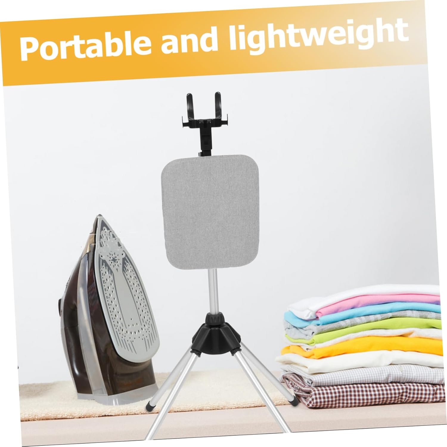 IMIKEYA Handheld Garment Steamer Rack Foldable Clothes Drying Rack Height Stable Four- for Easy Storage and Independent Ironing