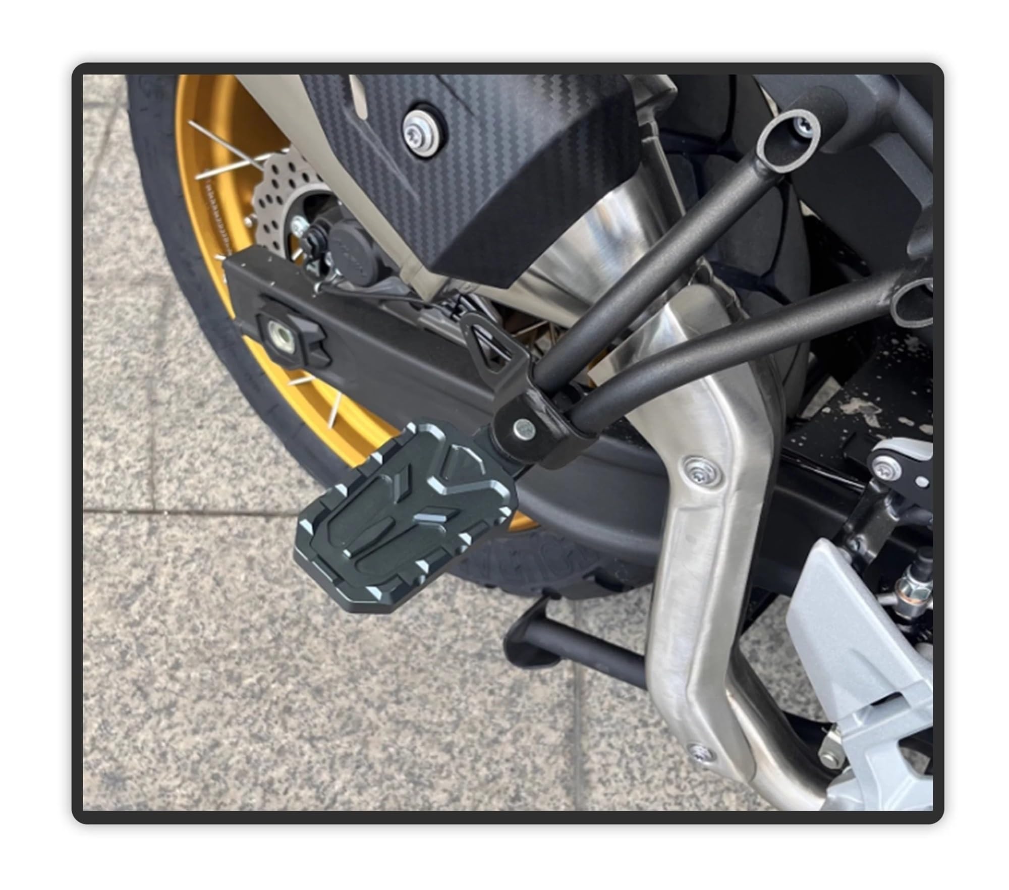 Pasajero Estriberas Moto para VOGE para DS525X DS 525X DSX525 525 DSX Accesorios Motocicleta Extensión Delantero Trasero Asiento Antideslizante Pedal Freno Reposapiés(3)
