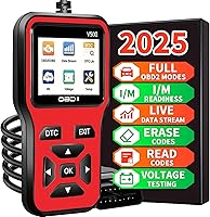 Vista 10 de Herramienta de diagnóstico del escáner OBD2: herramienta de escáner de código de luz del motor con reinicio, DTC, flujo de datos, preparación I/M