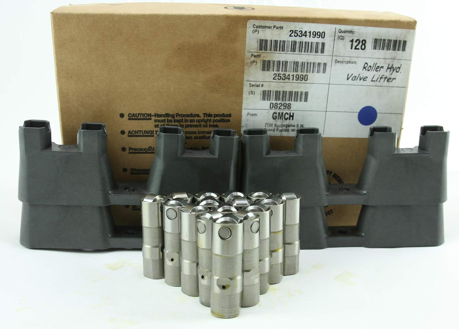 New LS7 LS2 16 GM Performance Hydraulic Roller Lifters & 4 Guides 17122490 HL124 12595365