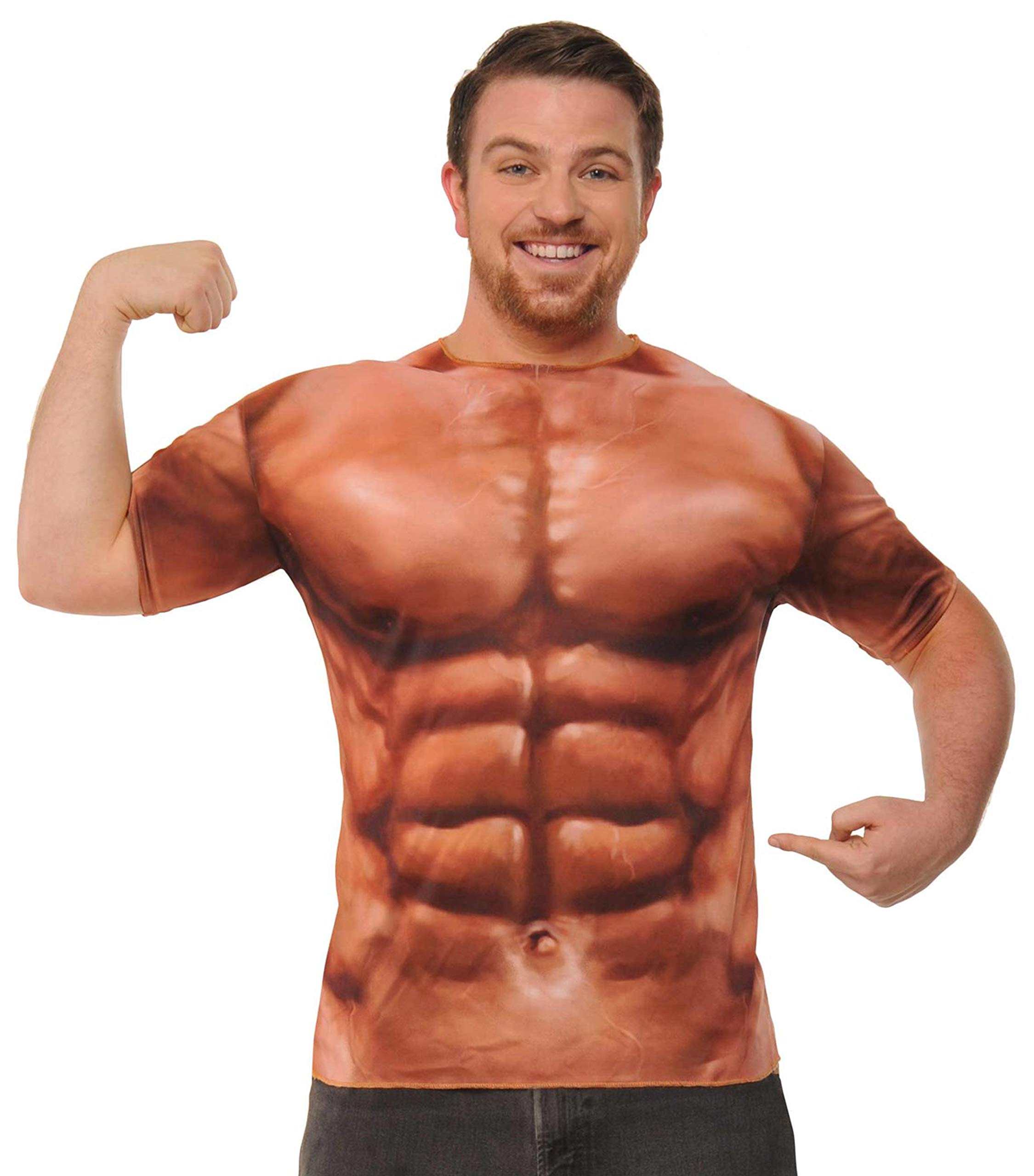 Forum Novelties Mens Sublimination Muscle Shirt Costume