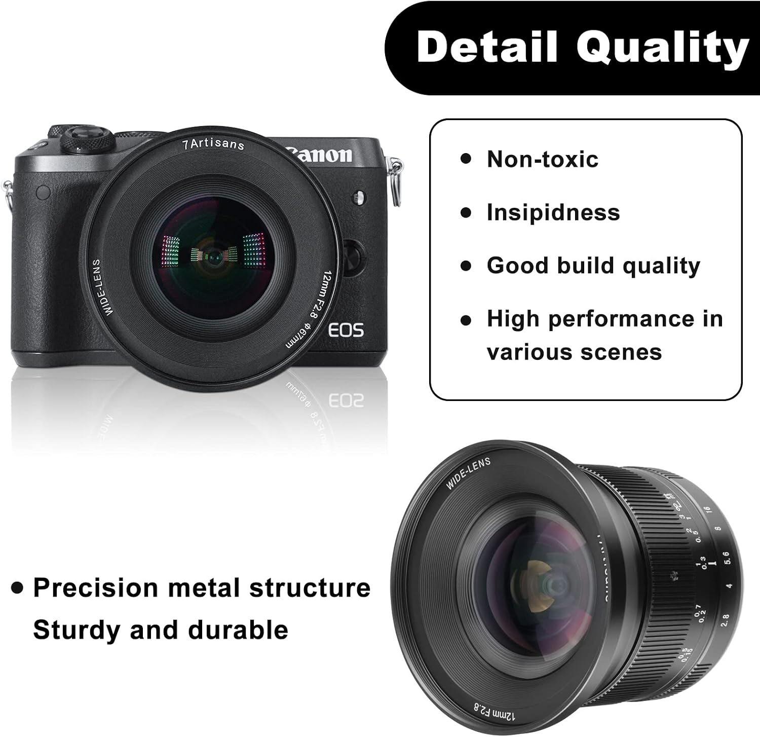 7artisans 12mm F/2.8 II APS-C Ultra-Wide Angle Prime Lens For Sony E, Fuji X, Canon M, M43