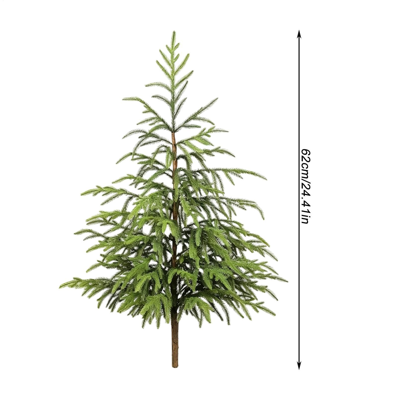 Alberi di Natale artificiali per esterni, 62 cm, verde natalizio