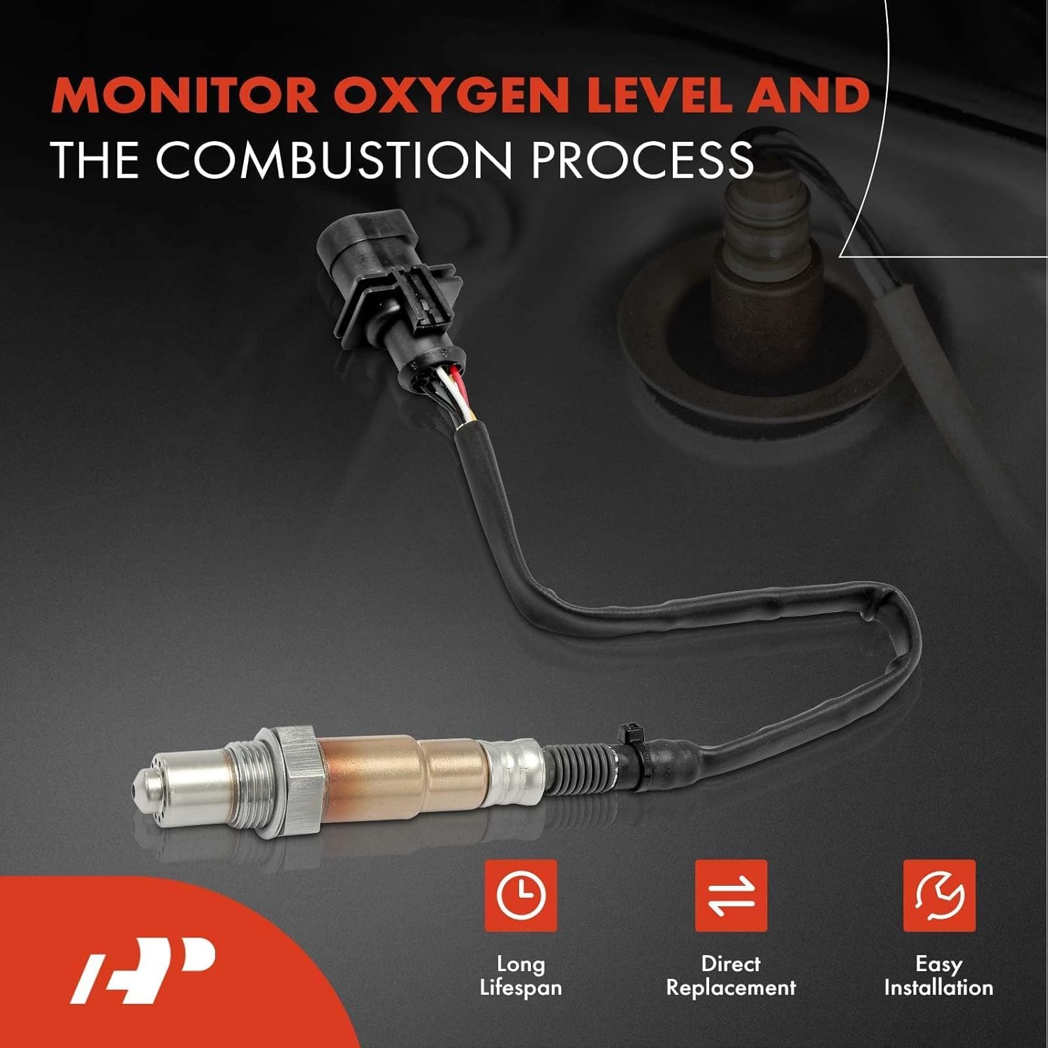 A-Premium O2 Oxygen Sensor Compatible with Land Rover Range Rover 2013-2016, LR4 2014-2016, Discovery 2017-2020, Range Rover Sport 2014-2016, 3.0L 5.0L, Upstream, 2-PC Set