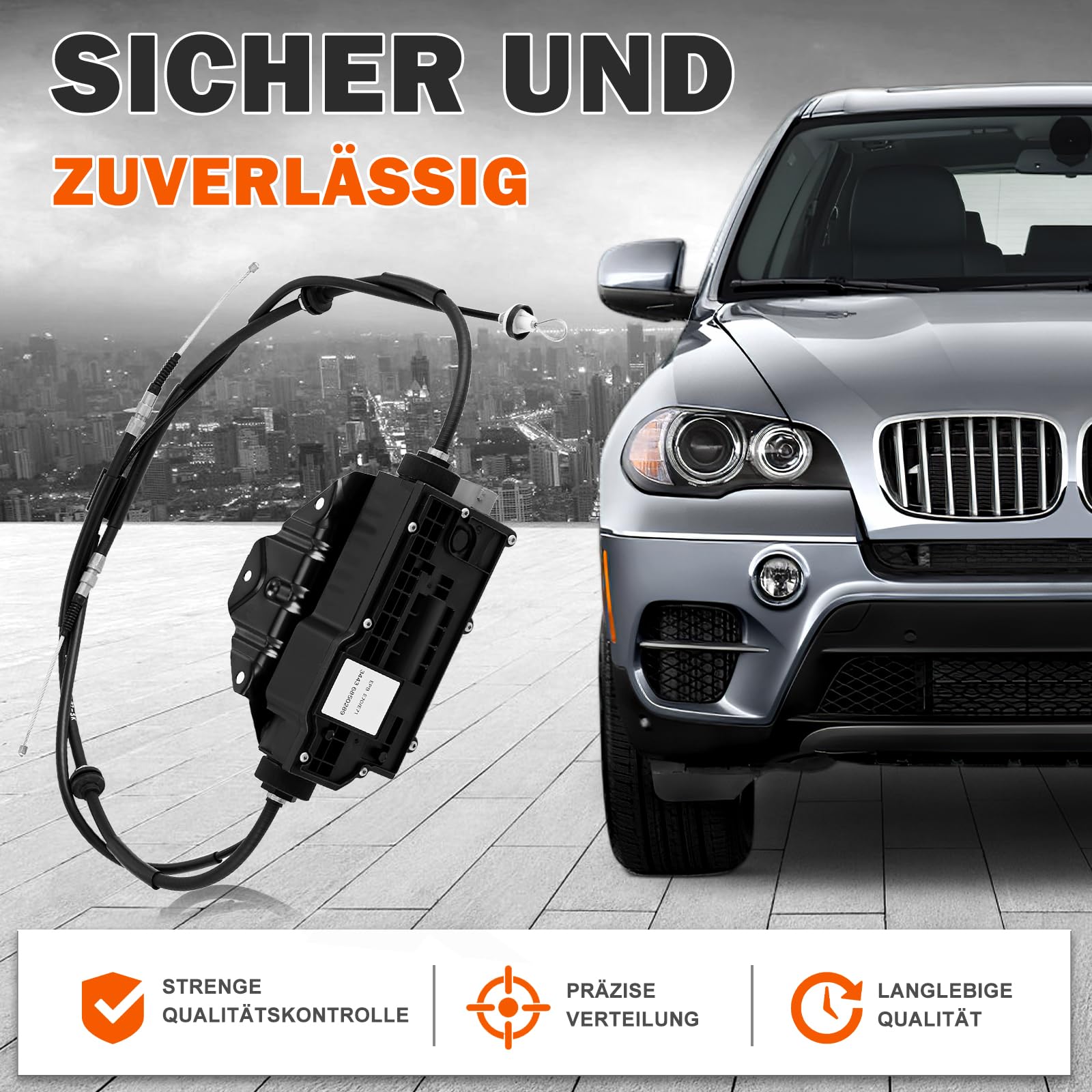 Elektrische Feststellbremse Handbremsaktor Steuereinheit Kompatibel mit BMW X5 X6 E70 E71 E72 34436850289 34436779451