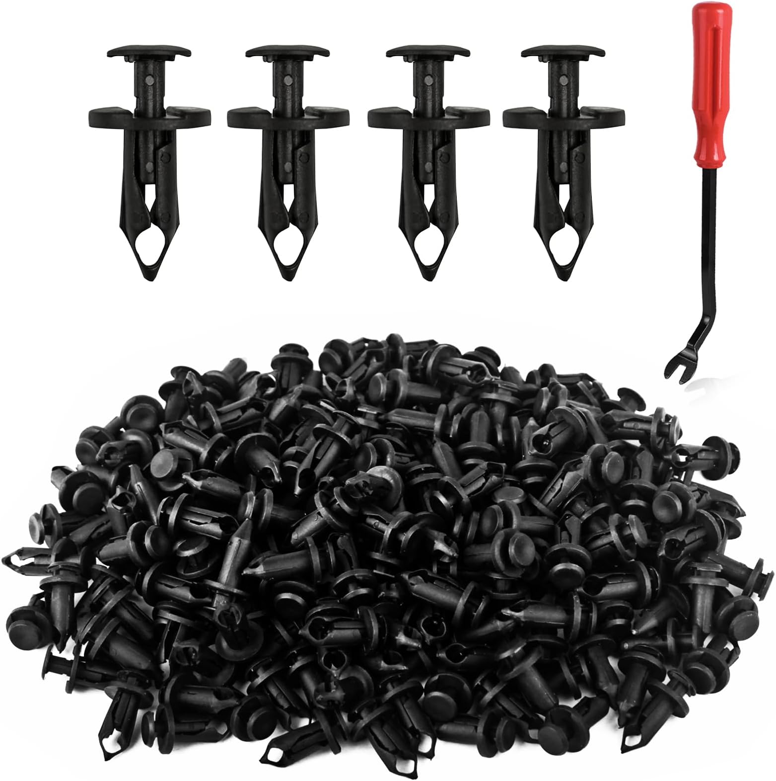 150pcs ATV UTV Body Fastener Rivets Push Pin Compatible with Can Am 293150089 Polaris 7661855 RZR Ranger Suzuki Kawasaki Rancher 90653-HC4-900 Plastic Fender Clips