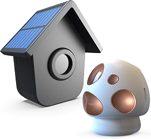 Alarme de Cour - HTZSAFE Capteur de Mouvement & Détecteur Solaire Sans Fil Extérieur Longue Portée de 1/2 Mile - Récepteur Portable avec Longue Durée de Vie de Batterie - Système d'Alerte de Sécurité DIY pour Maison & Propriété