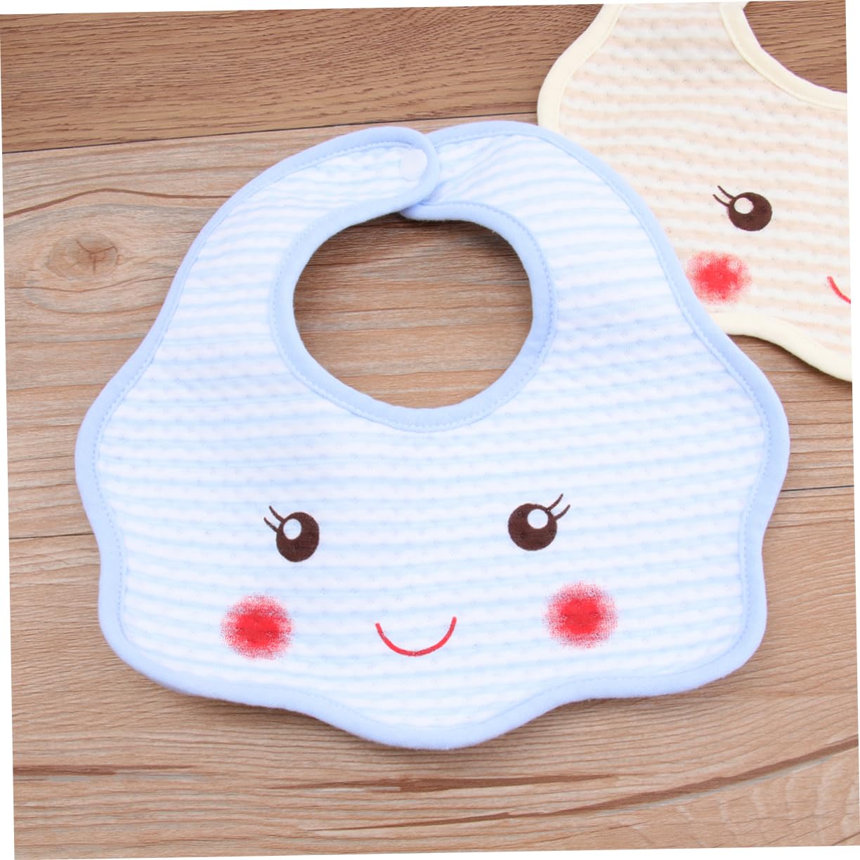 Toyvian 15piezas Baberos De Algodón Impermeables Para Bebés Diseño De Dibujos Animados Ajustables y Cómodos Para Mantener Tu Limpio Comidas