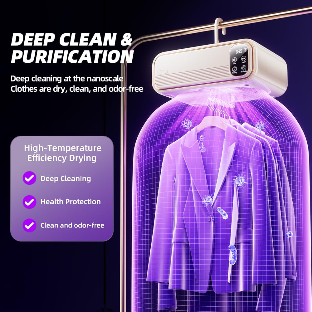Secadora de ropa portátil, mini secadora de ropa con control remoto, secadora portátil para apartamentos, caravanas, hoteles, espacios pequeños, ideal para secar ropa interior, calcetines, trajes de