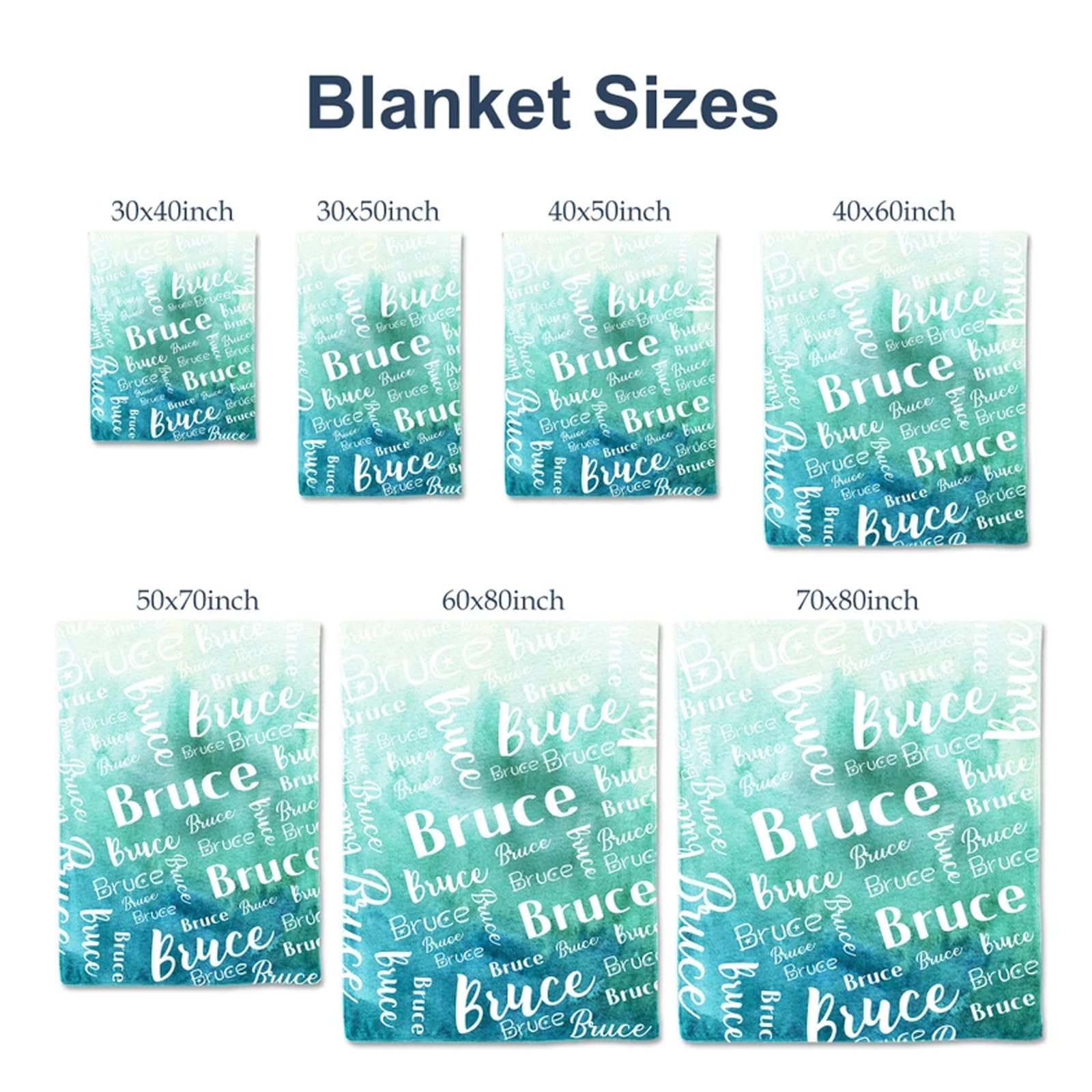 WOMB Manta de bebé personalizada con nombre, manta con nombre personalizado para niños adultos, regalo de cumpleaños/Navidad/hito para niños, niñas, recién nacidos (150 x 220 cm)
