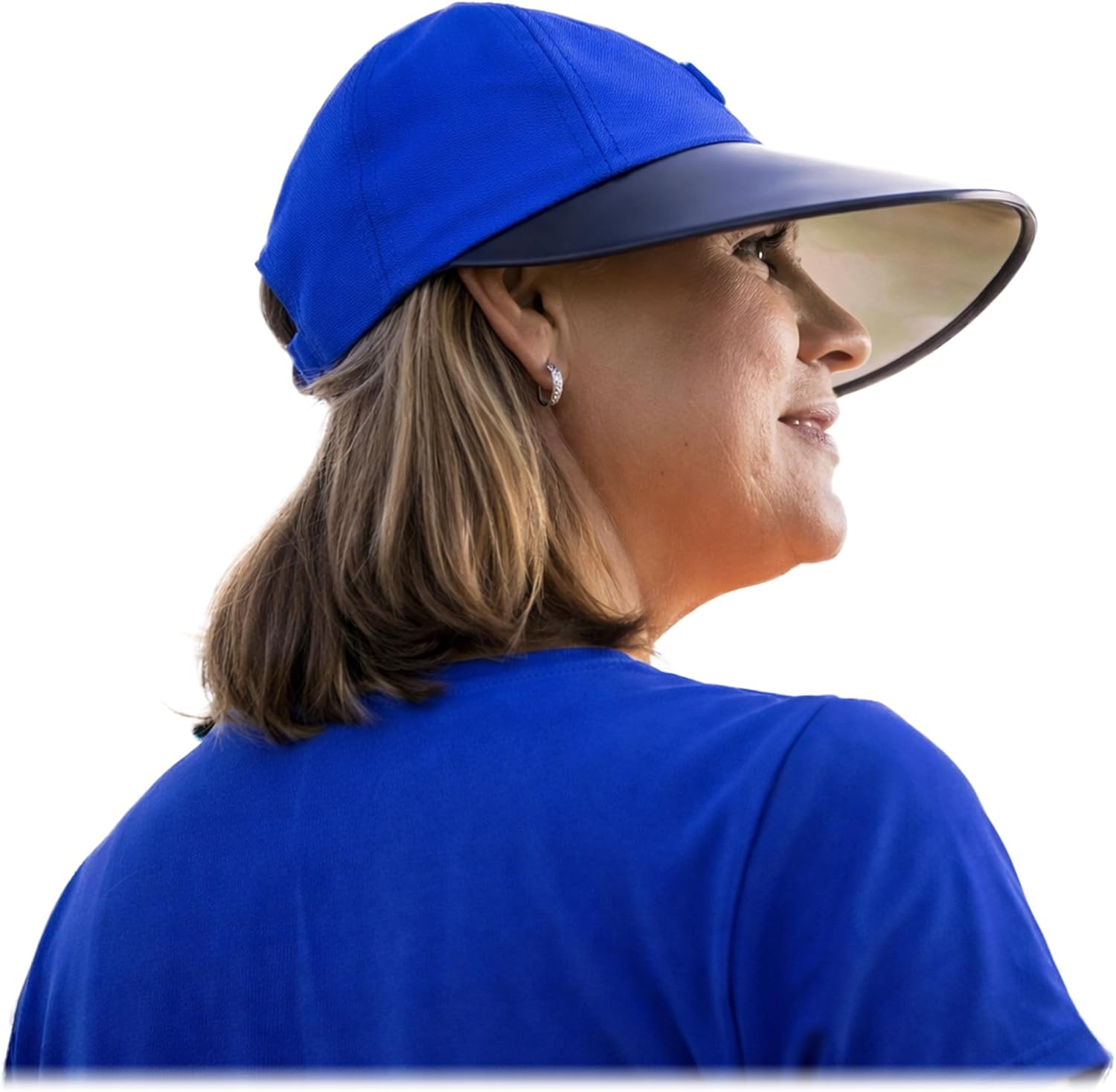 VISTO Transparent Wide Brim Sun Hat for Women - Obstruction Free Visibility, No Glare & Complete UV Sun Protection