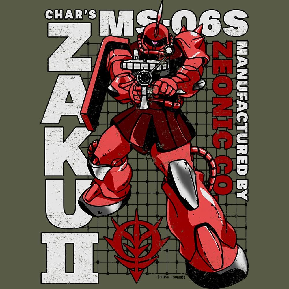 Mobile Suit Gundam Zaku II Anime TV Series Japanese Men's Shor... - view 2