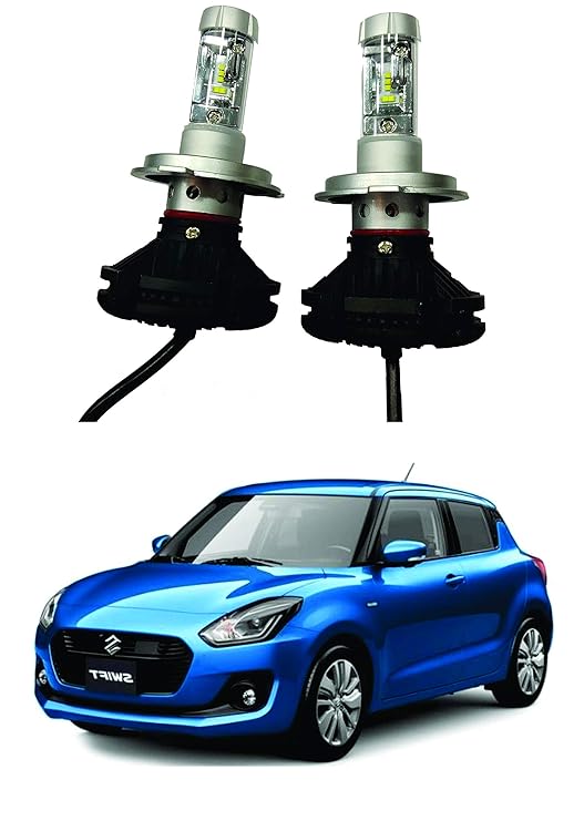 Glass LED HID Head Light for Maruti Suzuki Swift 2018 Car X3 Car