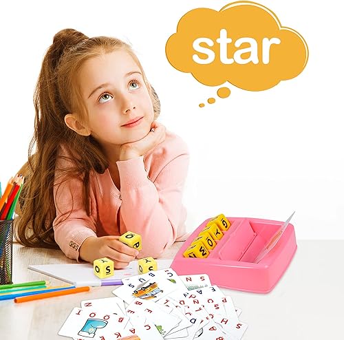 Miniatura 6 de Fenikso Juego de letras a juego, ortografía del alfabeto y palabras de lectura, objetos y reconocimiento de color, juguete educativo de aprendizaje