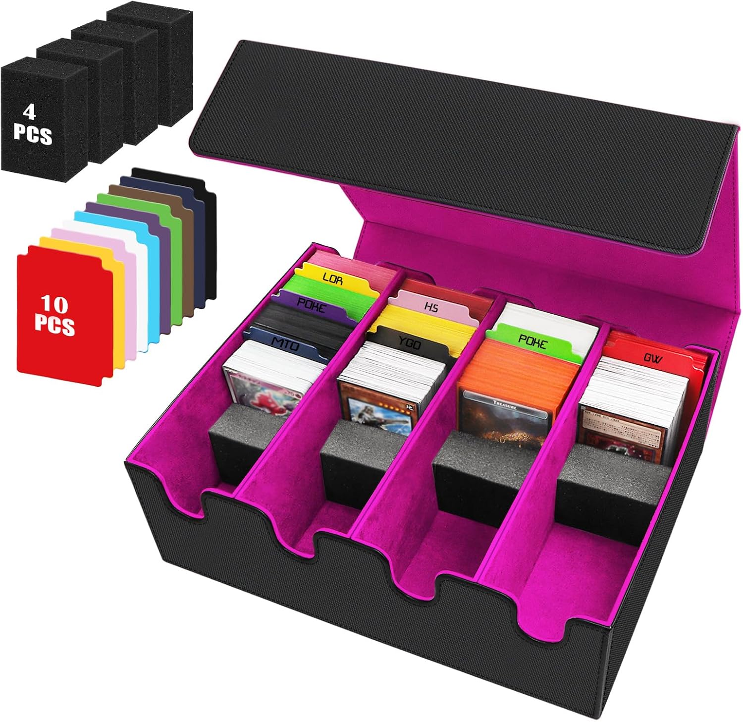 Caja para organizar +2800 cartas con 10 divisores y cierre magnético por 32,29€ ¡¡15% de descuento!!