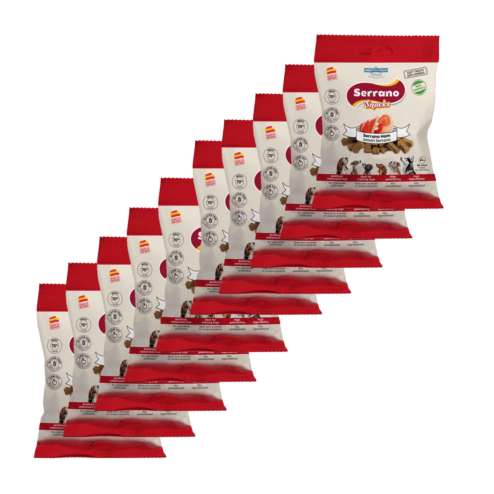 Serrano Snacks Complimentary Dog Snacks (Ham, 10 Packs (850g))