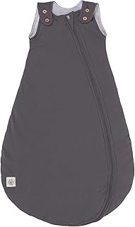 LÄSSIG Baby Ganzjahres Schlafsack ohne Ärmel unisex/Sleeping Bag Garden Explorer, Größe 50/56, 0-2 Monate anthracite