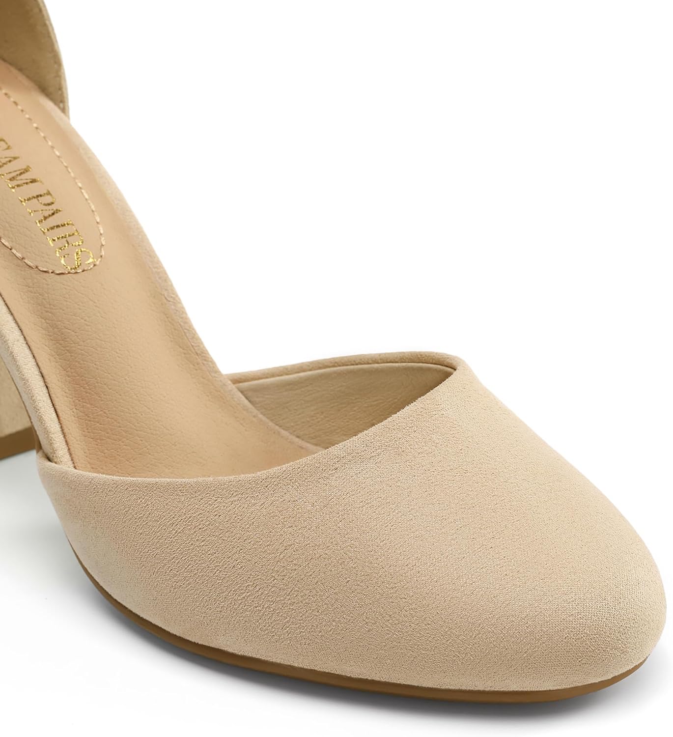 DREAM PAIRS Women's High Heel Ankle Strap Closed Toe Chunky Wedding Pumps Shoes - Image 6