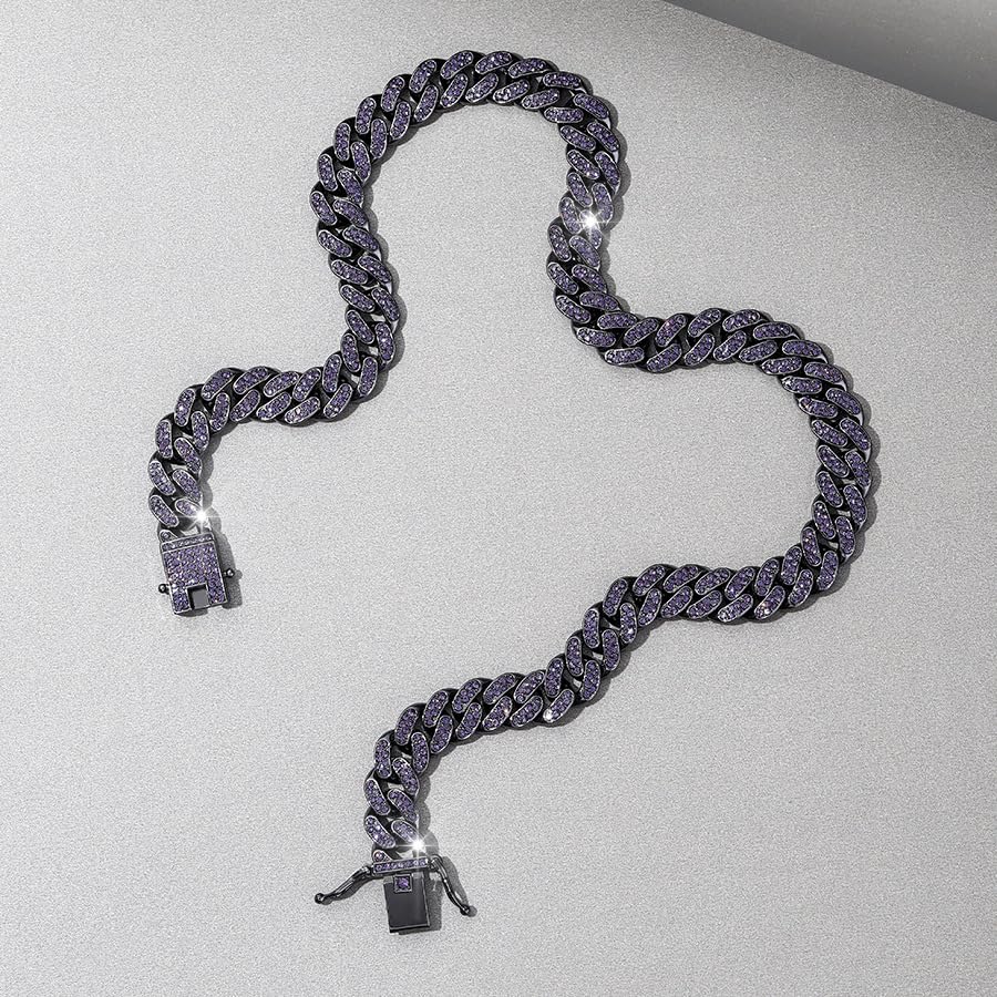 Bracelet rétro en alliage violet pour exprimer votre style unique