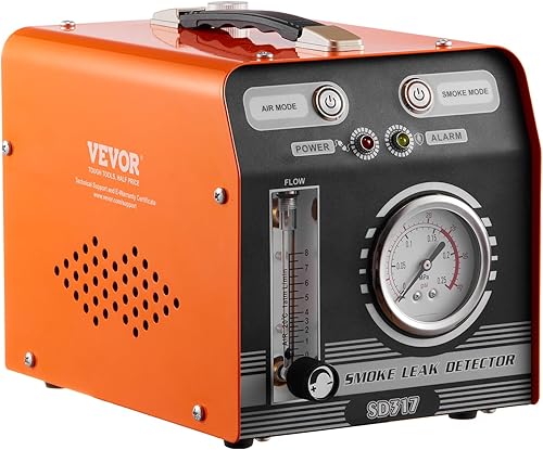 Miniatura 9 de VEVOR Detector de fugas de máquina de humo automotriz, probador de fugas de máquina de humo EVAP con bomba de aire incorporada, medidor de presión y