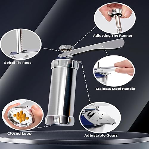 Miniatura 4 de Pistola de prensa de galletas, prensa de galletas Spritz, fabricante de galletas para hornear, para hacer galletas de bricolaje y decoración con 20